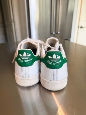 adidas Stan Smith White Green Leather Sneakers